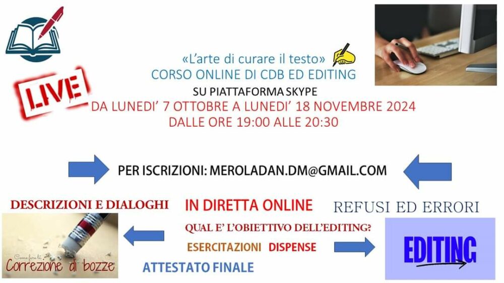 “L’ arte di curare il testo” con Daniela Merola