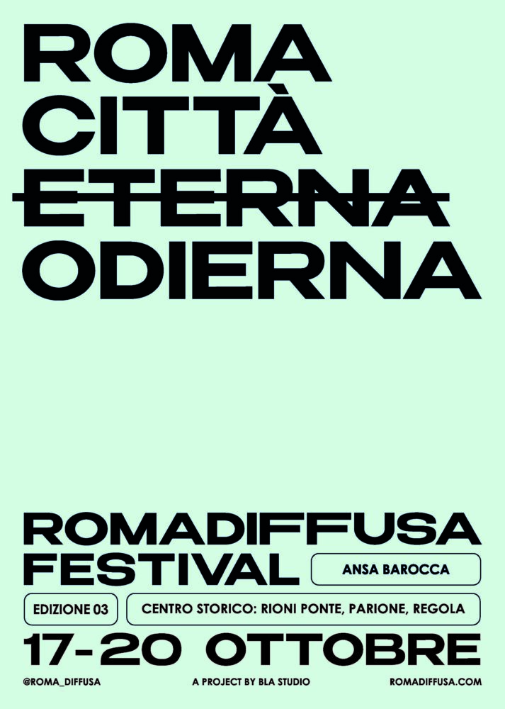 Dal 17 al 20 ottobre, il Festival “Romadiffusa” torna al centro storico di Roma