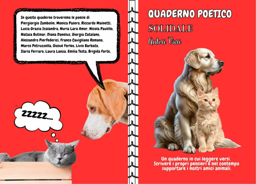 "Quaderno poetico" solidale a favore dei nostri amici a quattro zampe