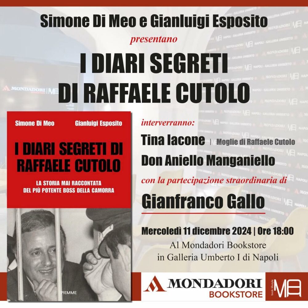 I diari segreti di Raffaele Cutolo, il libro di inchiesta di Simone Di Meo e Gianluigi Esposito